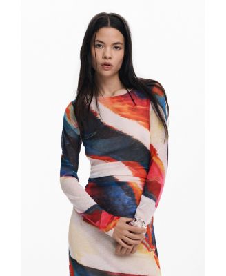 Women's Long dress with waves