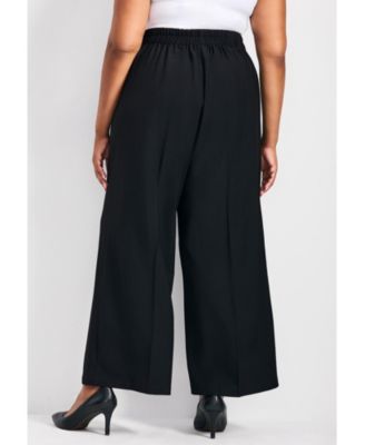 Women's Anna Wide Leg Pleat Front Pant