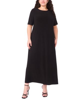 Plus Size Crewneck Maxi Dress
