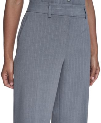 Women's Pinstripe Mid-Rise Pants