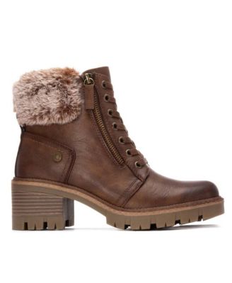 Women's Block Heel Combat Booties Refresh Collection By XTI