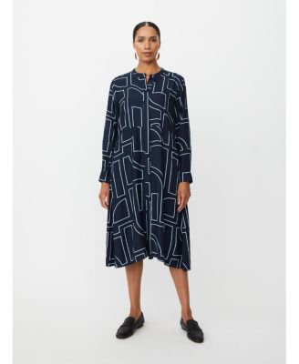 Women's Nataly Long Sleeve A-Line Midi Dress