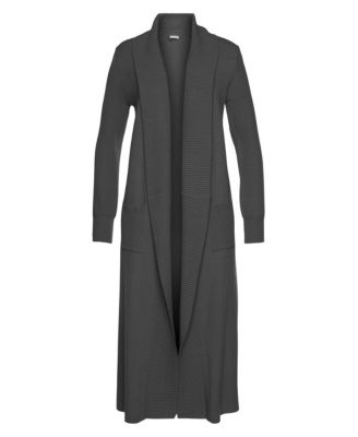 Women's Long Length Knit Cardigan With Pockets