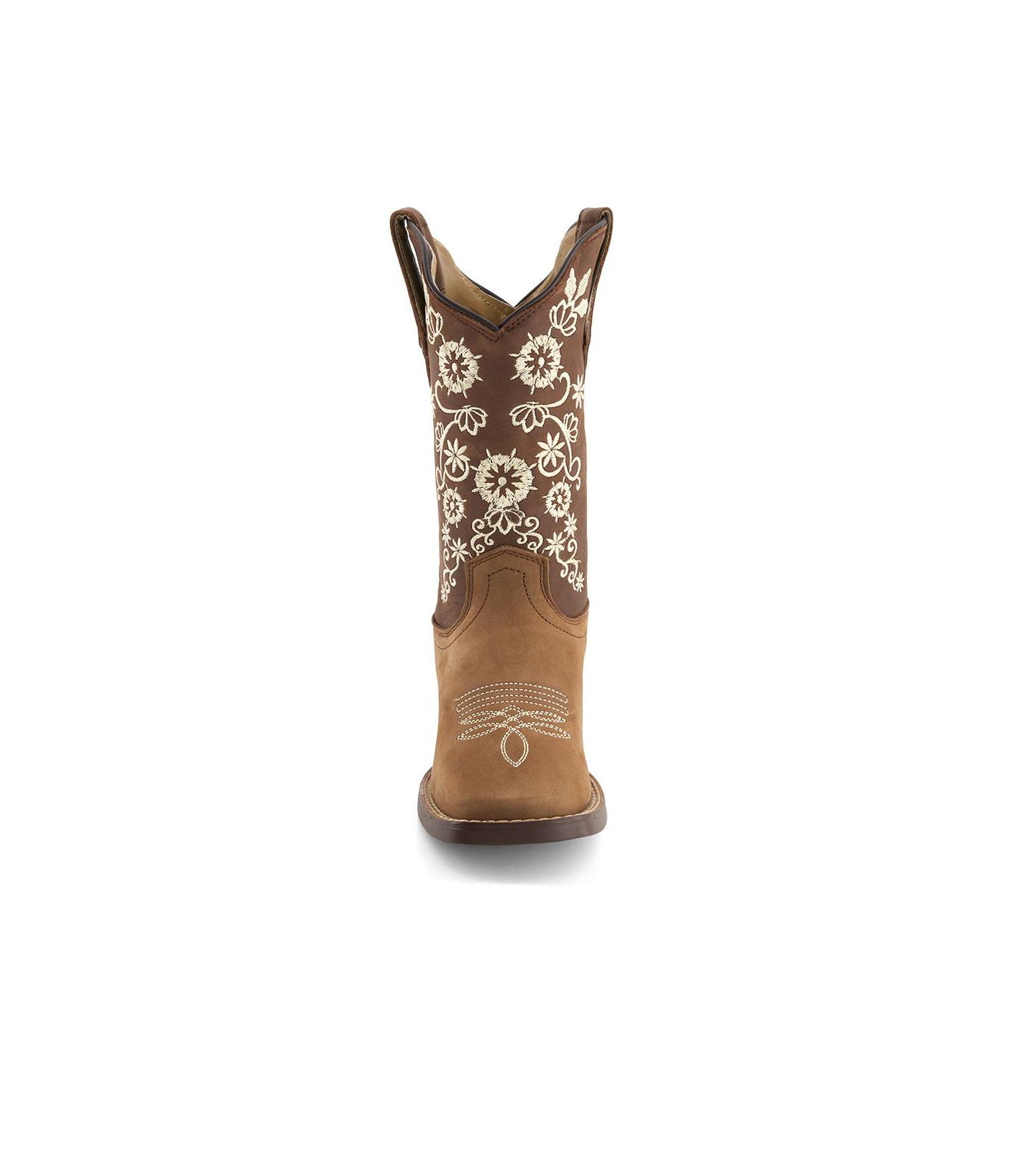 Женские ботинки Forastero Authentic Leather Flowers Embroidery Western Boots 93659, цвет: Коричневый — фото 6