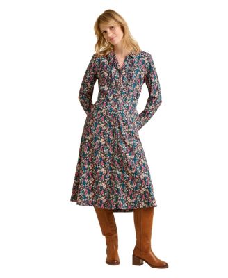 Women's Charlotte Long Sleeve Shirt Midi Dress