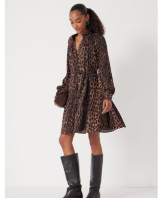 Women's Printed Chiffon Mini Dress