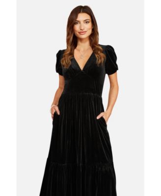 Women's Velvet Midi Dress