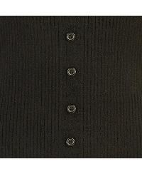 Women's Knitted Button Up Midi Dress