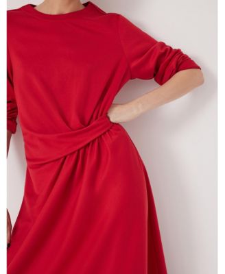 Women's Asymmetric Hem Jersey Dress