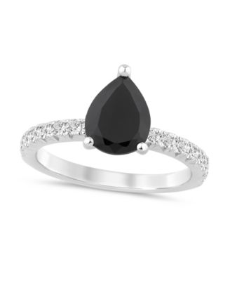 Black and White Diamond Engagement Ring (2-5/8 ct. t.w.) in 14k White Gold