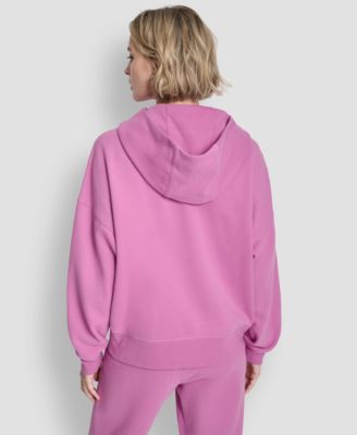 Women's Metallic Bubble Logo Drop Shoulder Pull-On Hoodie