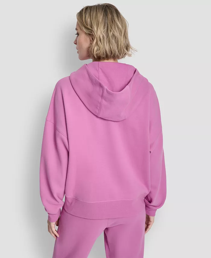 Women's Metallic Bubble Logo Drop Shoulder Pull-On Hoodie - thumbnail 6