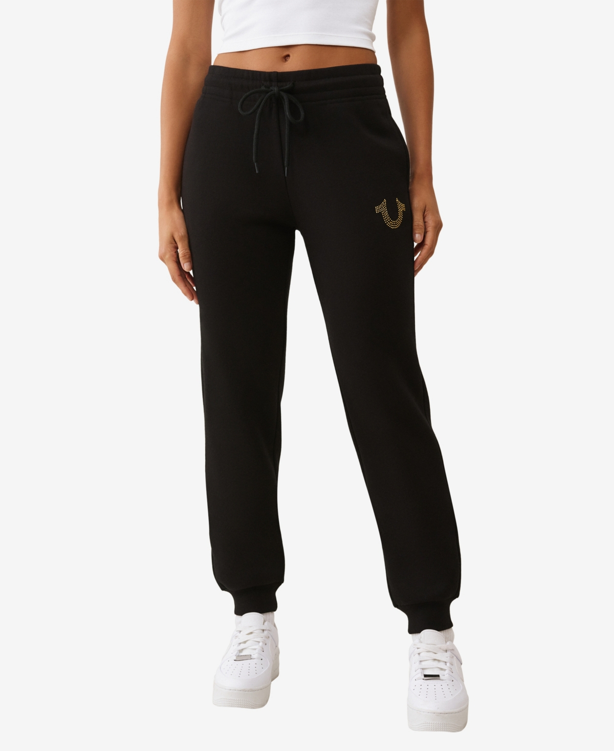 True Religion Women's Crystal Jogger Pants In Black