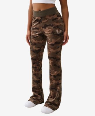 Women's Camo Velour Bootcut Pants
