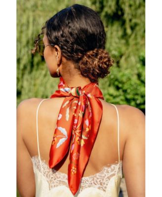 Festival Flora Double Sided Silk Scarf