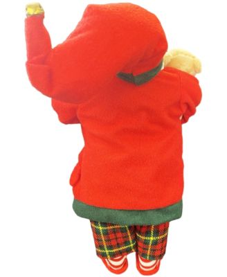 12" PJ Checking His List Santa Claus Figurine