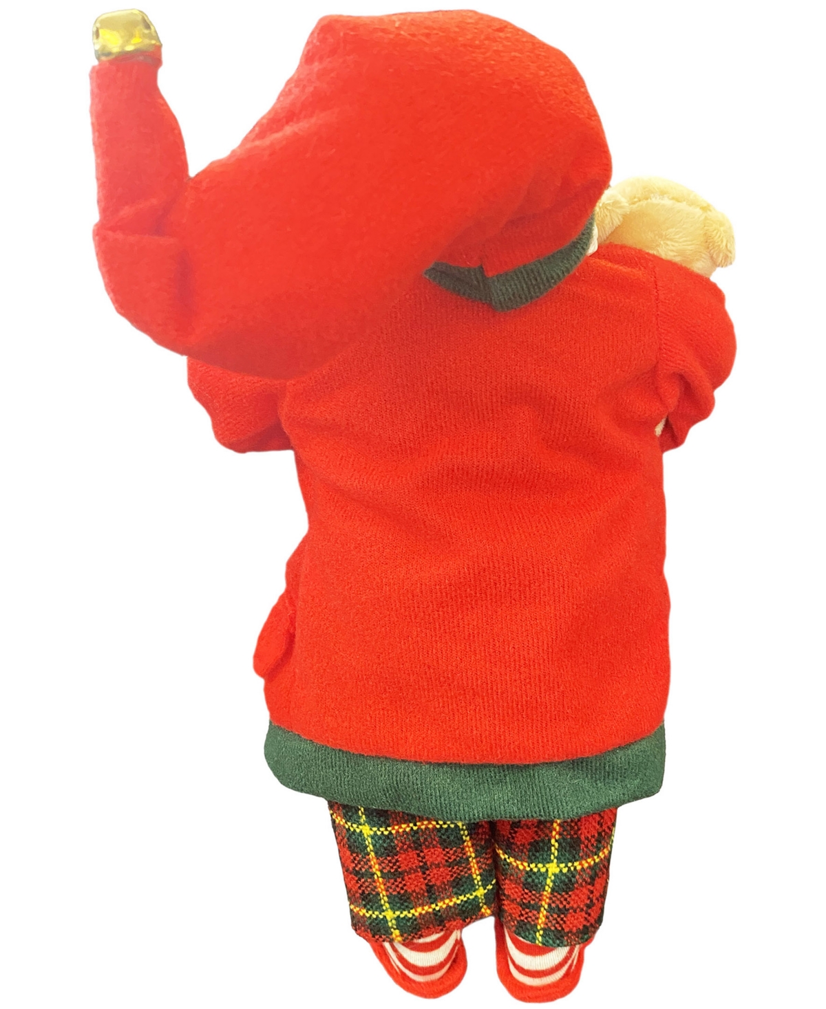 Santa's Workshop 12" Pj Checking His List Santa Claus In Red