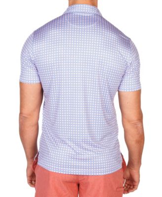 Men's Geo Floral Mosaic Performance Polo