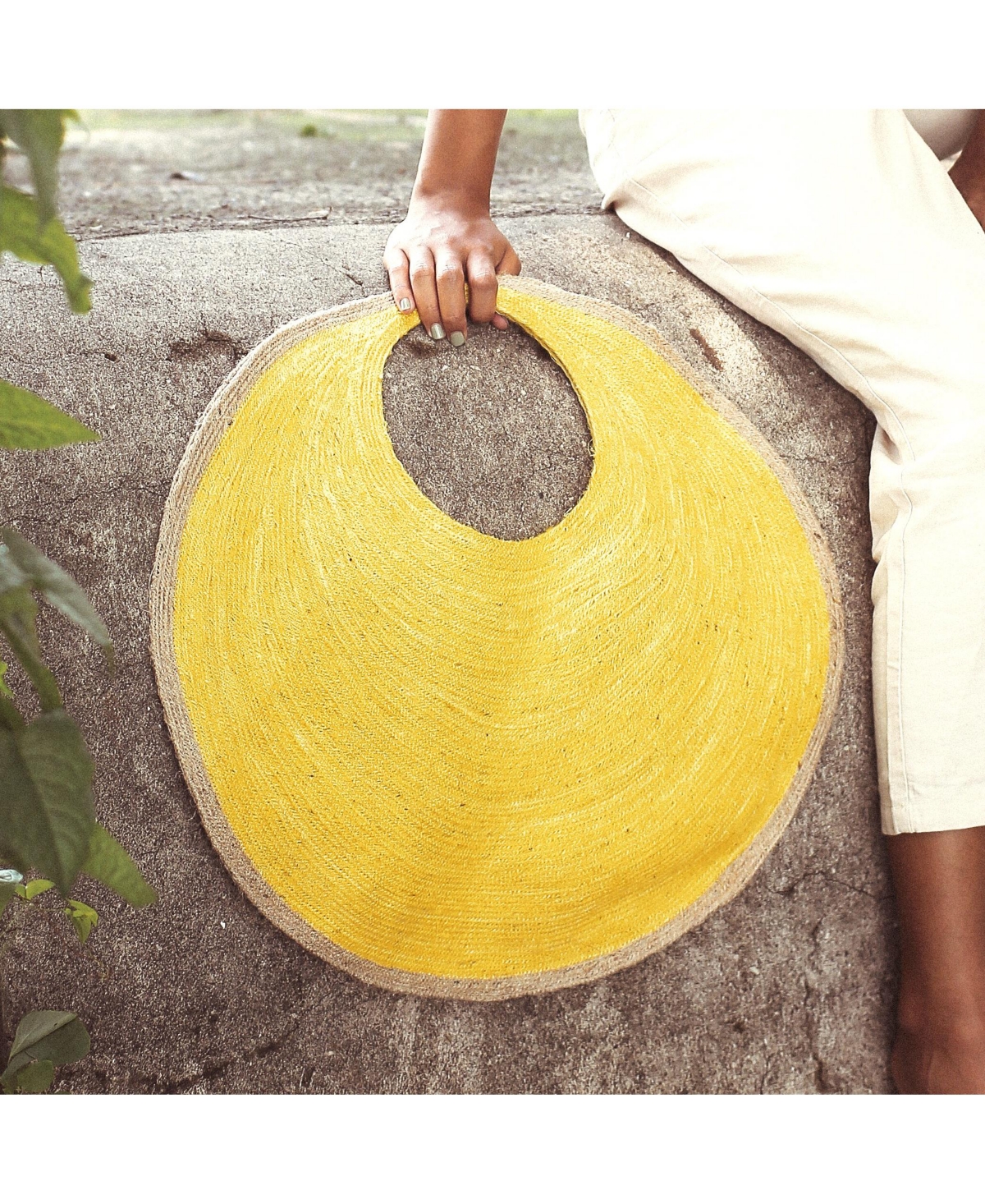 Brunna.Co Solo Citroen Jute Bag in Yellow