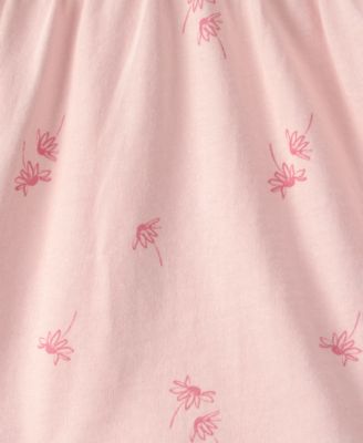 Baby Girls' Printed Top, Bodysuit and Shorts, 3-Piece Set