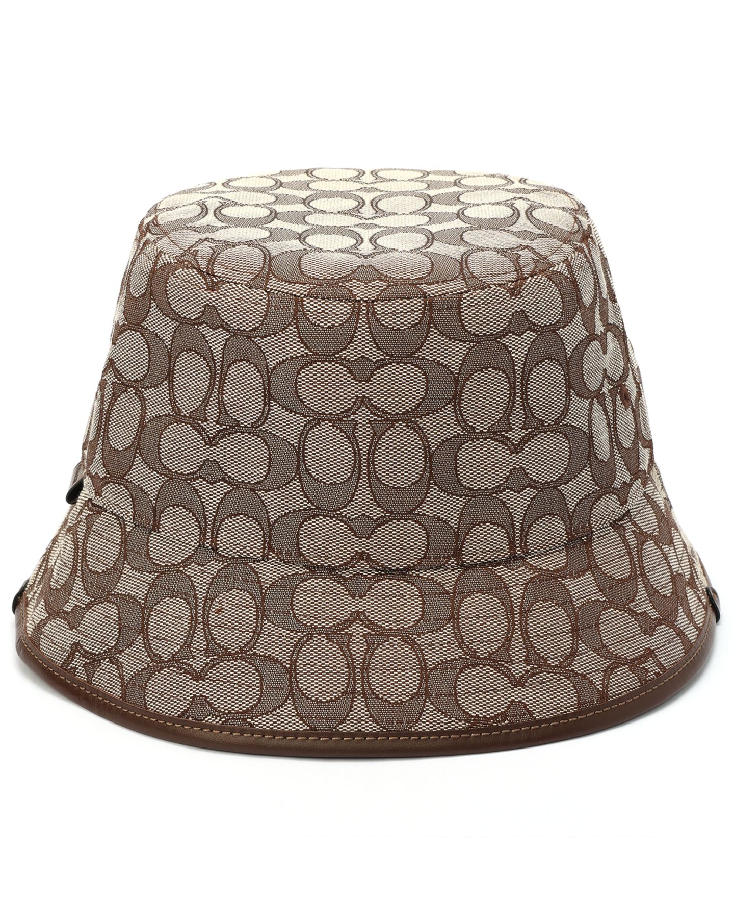 Мужская панама COACH Signature C Jacquard Bucket Hat, цвет: Коричневый — фото 3