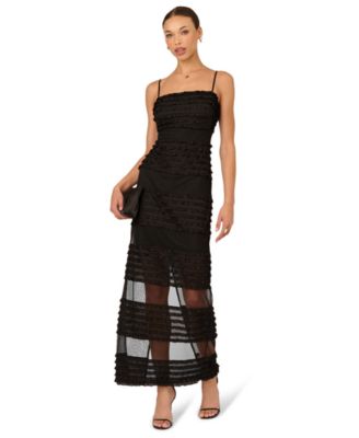 Women's Ruffle Square Neck Ball Gown