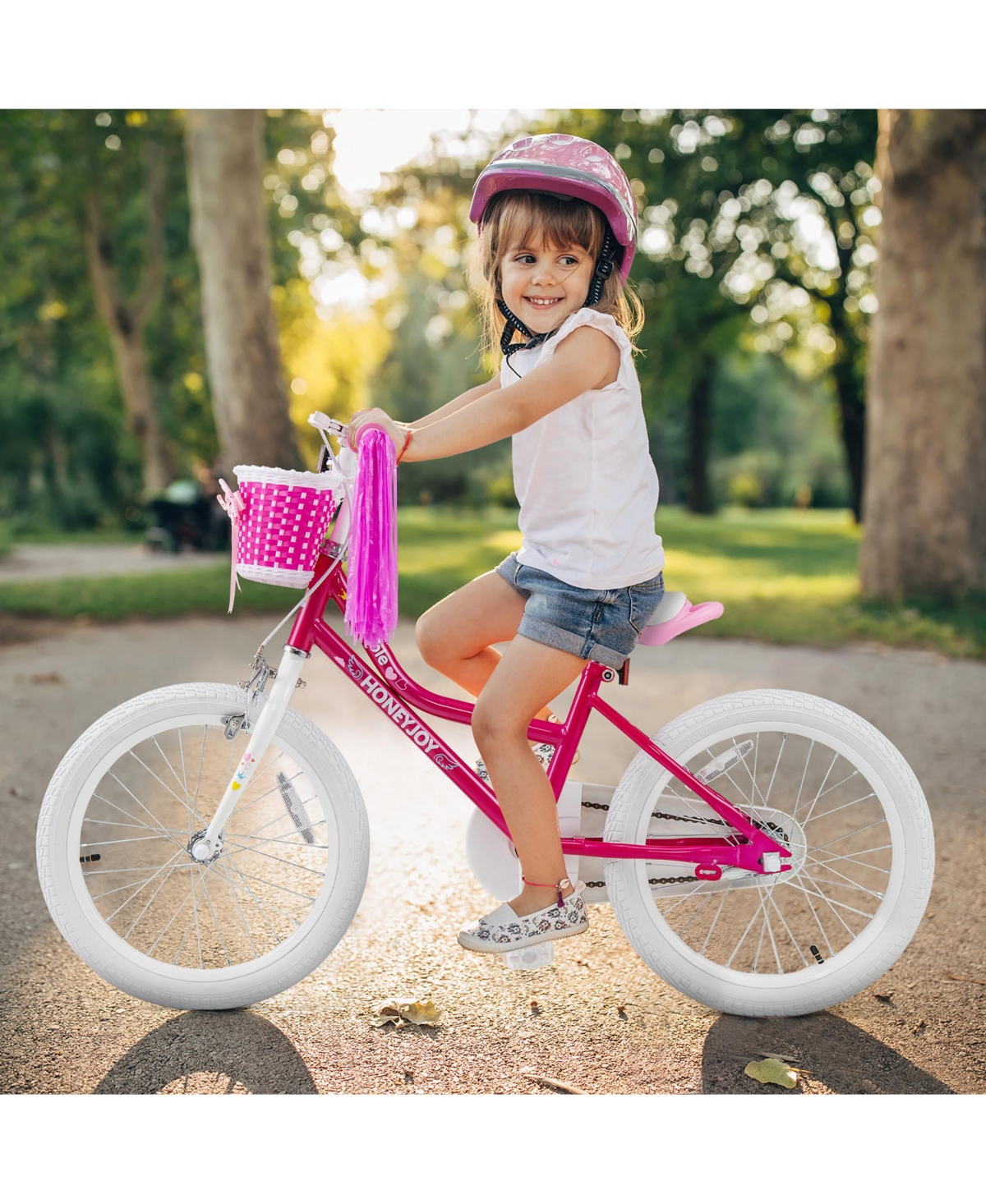 Gymax 18 Inch Kid's Bike Children's Bicycle w/ Removable Training Wheels Adjustable Seat