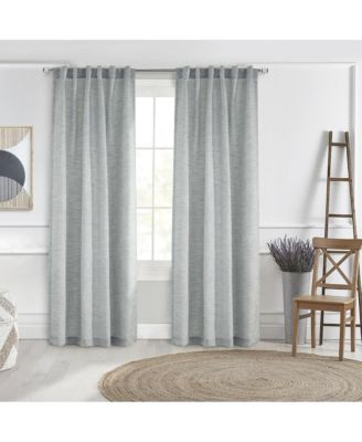 Commonwealth Danbury Dual Header Curtain Panel - 52x84", Blue