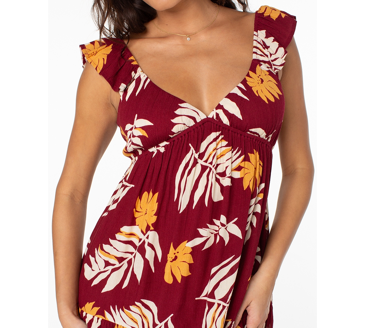 Roxy Women's Palmy Days Scoop Neck Mini Dress In Multi