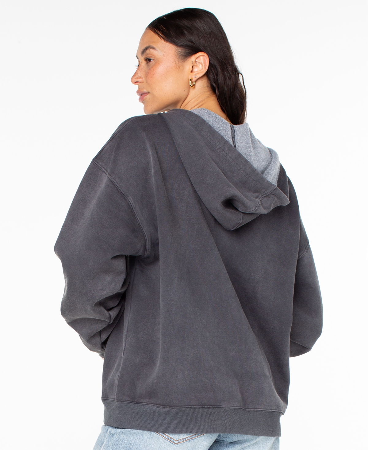 Roxy Women's Lineup Oversized Full-Zip Hoodie