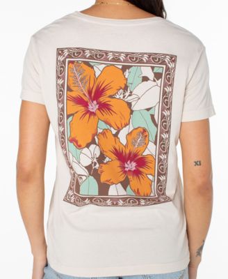 Women's Nouveau Hibiscus Boyfriend Crewneck Short-Sleeve T-Shirt