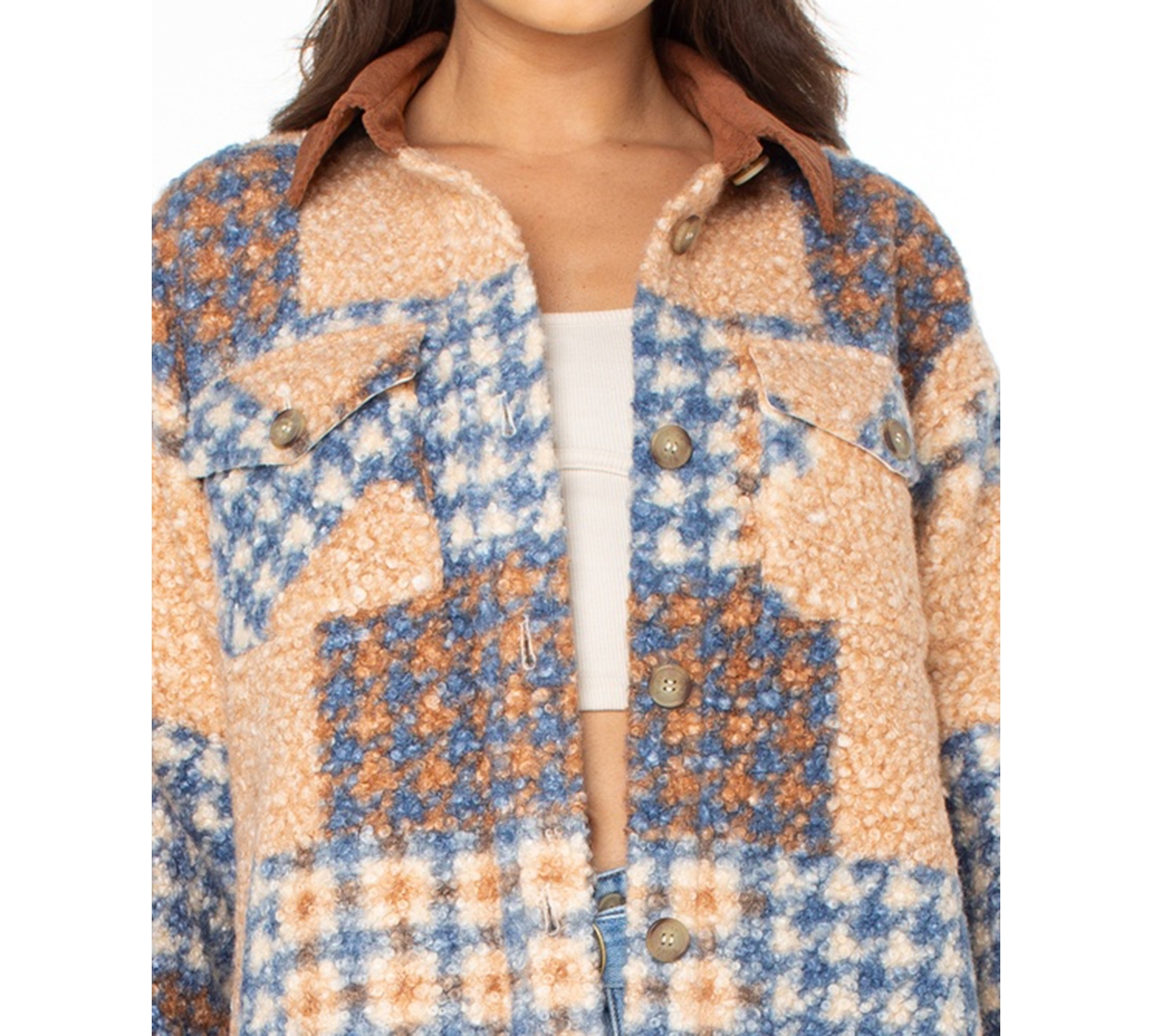 Roxy Women's Overlander Plaid Long-sleeve Jacket In Multi