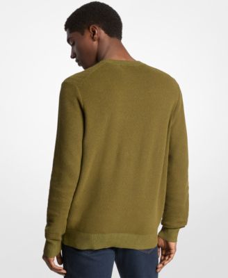Men's Mouline Textured Crewneck Sweater