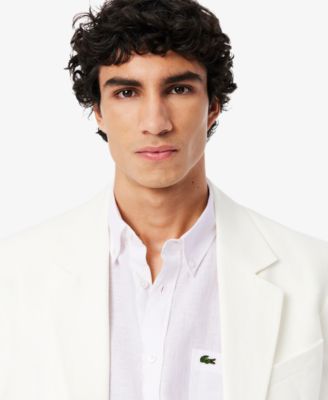 Men's Regular-Fit Logo Linen Shirt