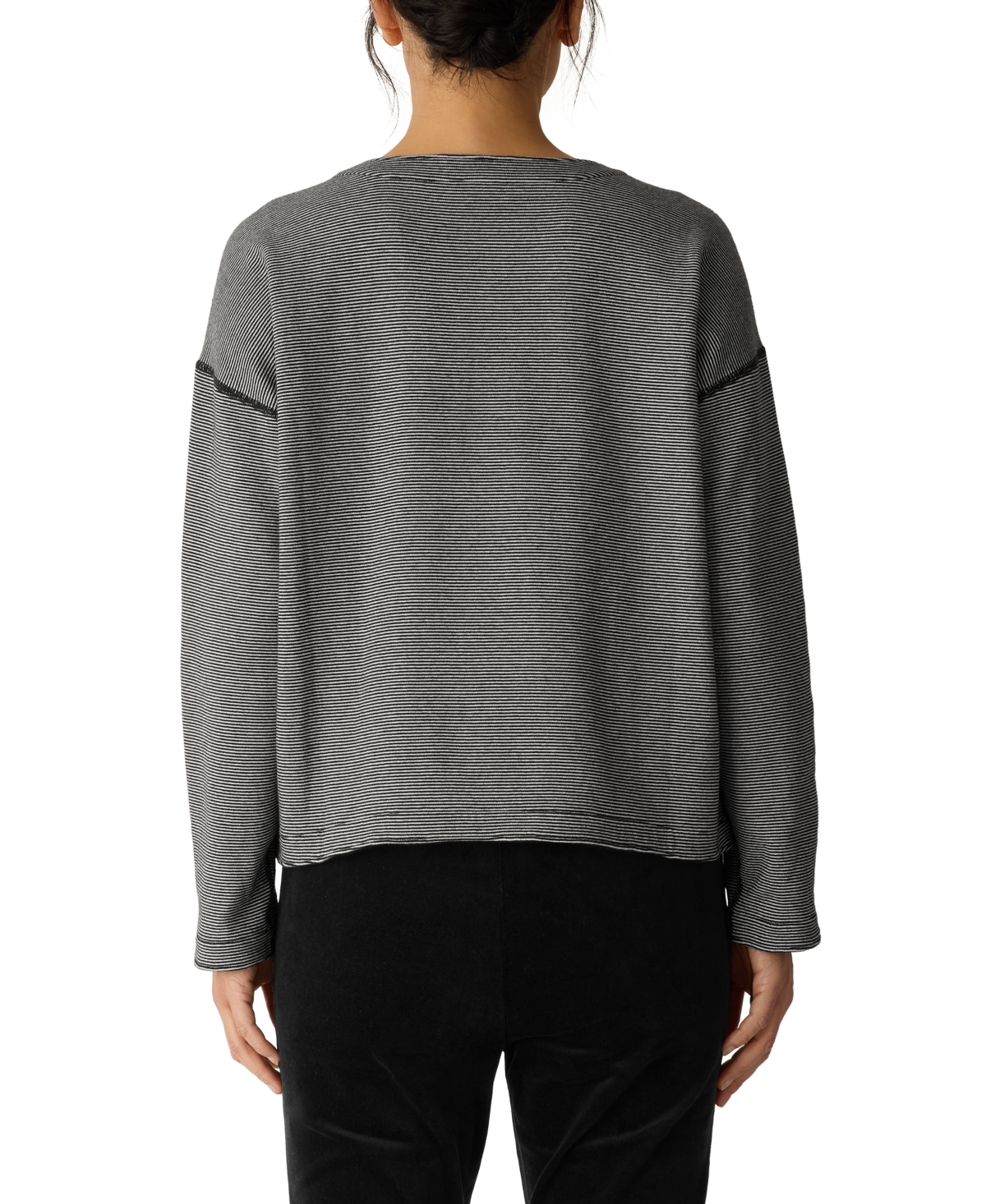 Eileen Fisher Women's Round Neck Reversible Top