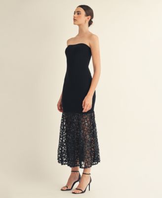 Women's Delisia Strapless Drop Waist Long Dress