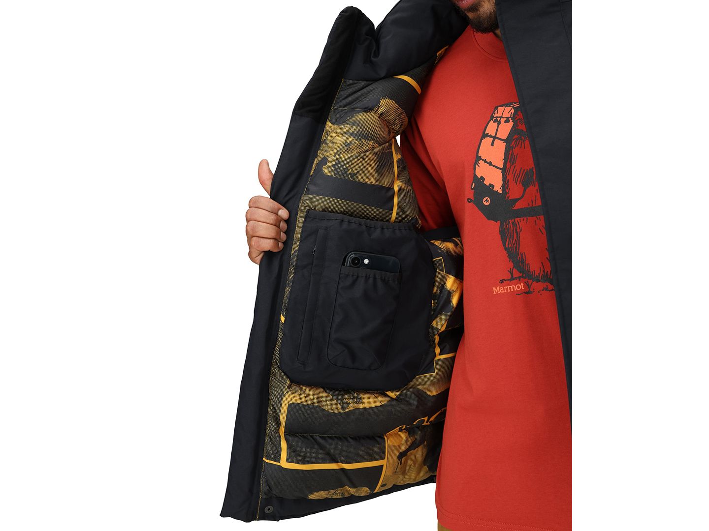 Мужской жилет Marmot Mammoth Sleeveless Vest, цвет: Чёрный — фото 3