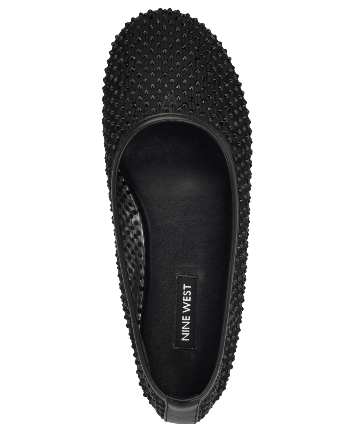 Nine West Women's Burnne Embellished Slip-On Ballet Flats
