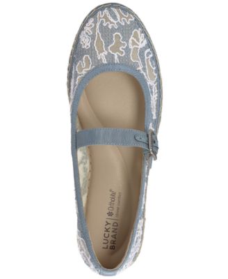 Women's Orlyna Burnout Lace Espadrille Mary Jane Flats