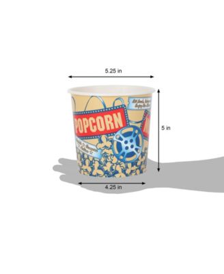 Retro Style Popcorn Tub, Set of 6