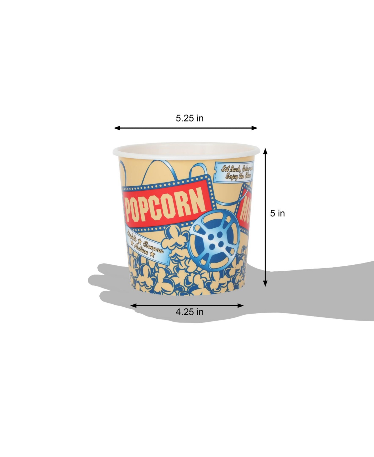 Wabash Valley Farms Retro Style Popcorn Tub, 1.2 Lbs. In Multi