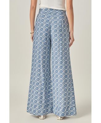Women's Printed High-Waisted Pants
