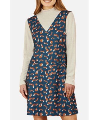 Women's Fox Long Sleeve Layered Tunic Dress