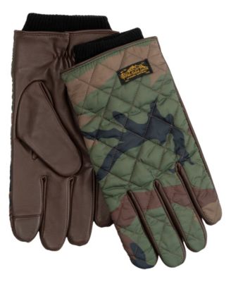 Men's Camo Quilted Field Glove with Label