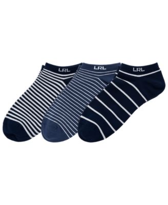 Women's Stripe Low Cut Socks, 3-Pack