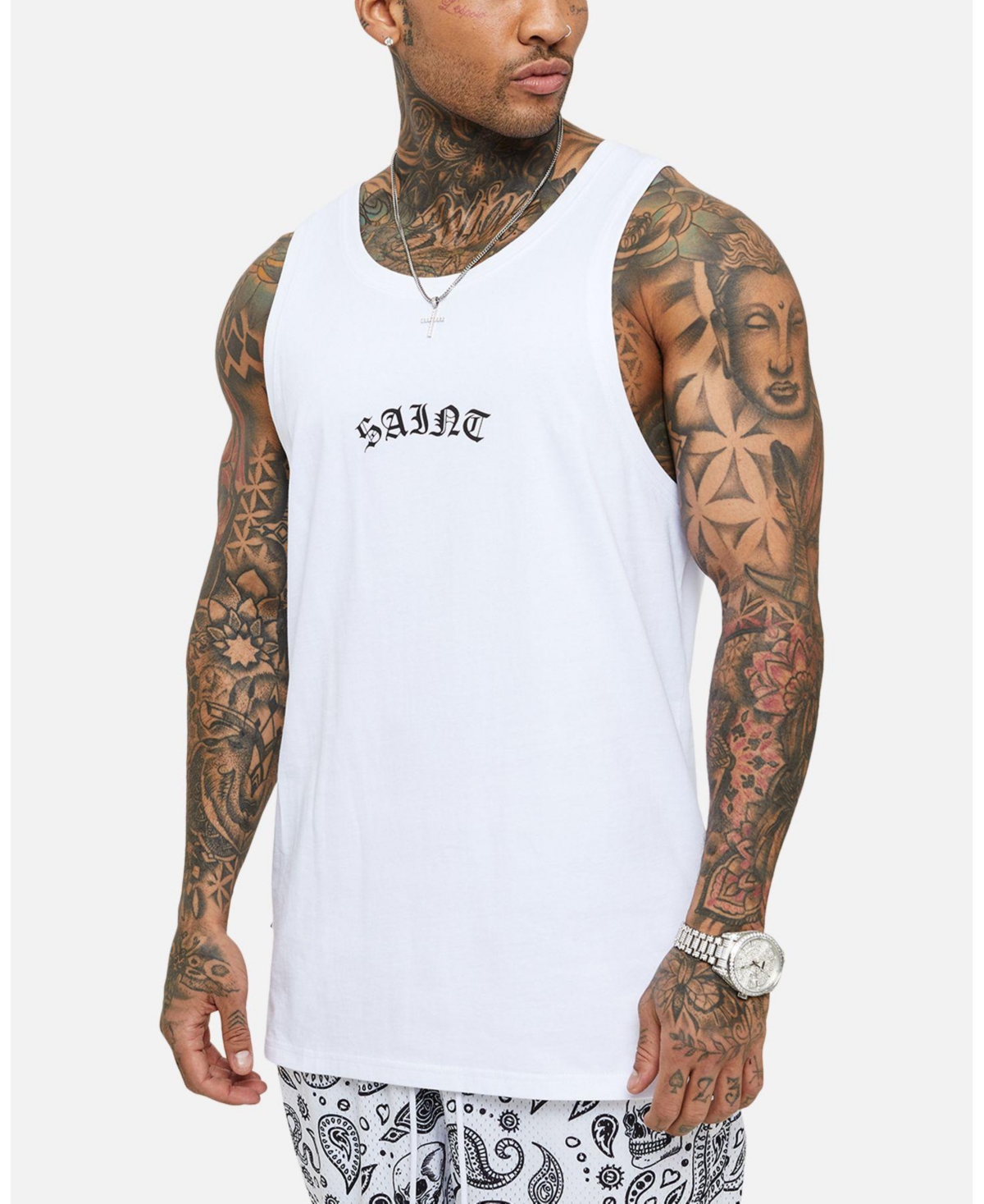 Saint Morta Men's Day Of The Dead Singlet T-Shirts