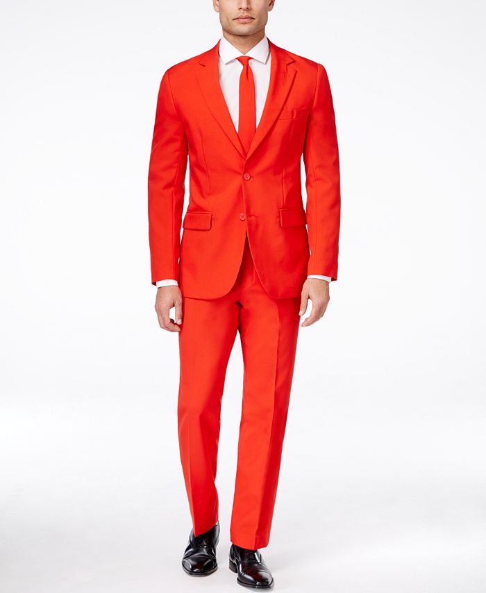 OppoSuits Men's Red Devil Solid Suit Macy's