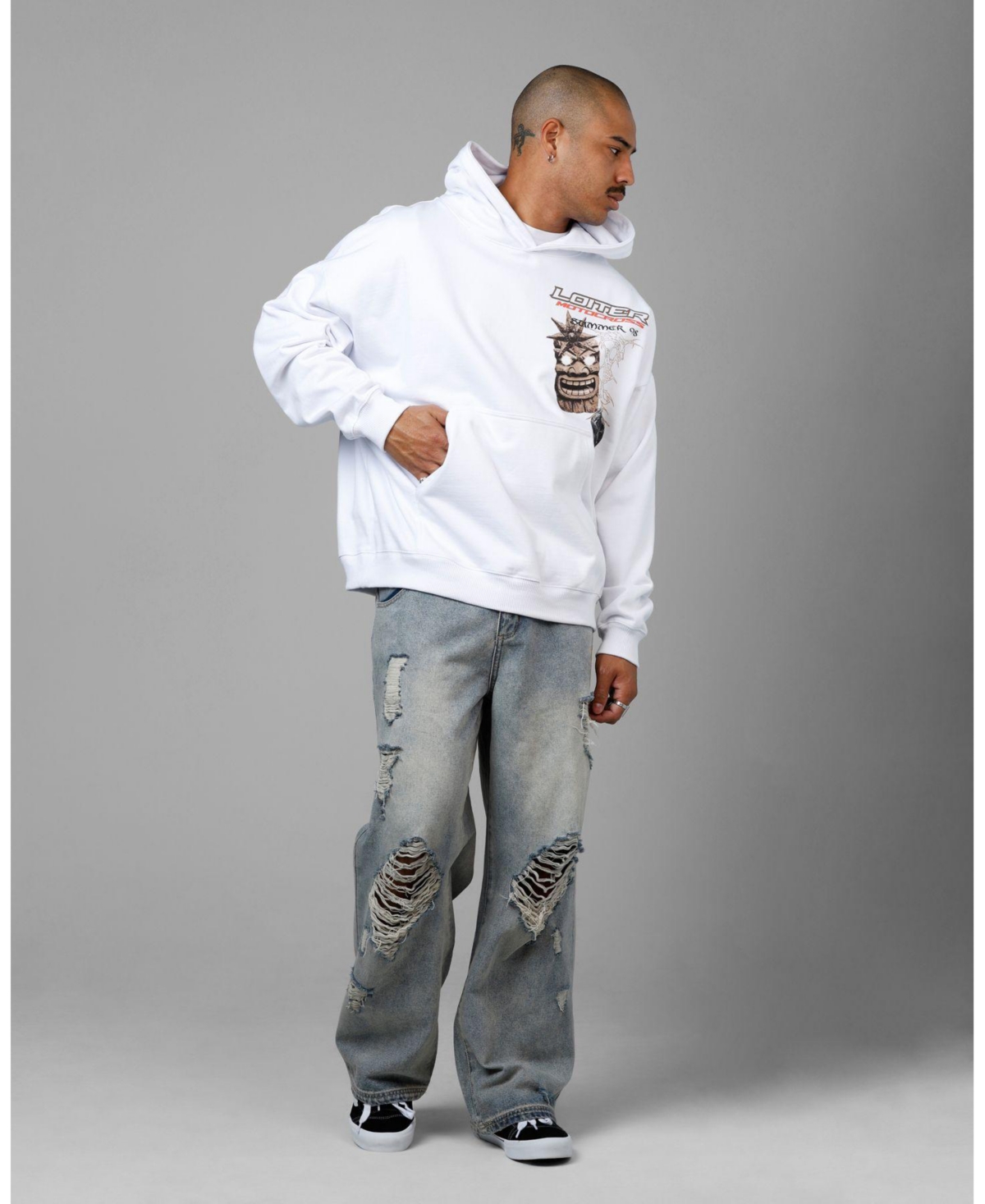 Loiter Men's Summer Motocross Prem Hoodie