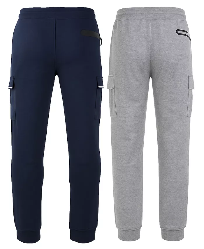 Men's Slim-Fit Tech Fleece Cargo Jogger Pants, 2-Pack - thumbnail 3
