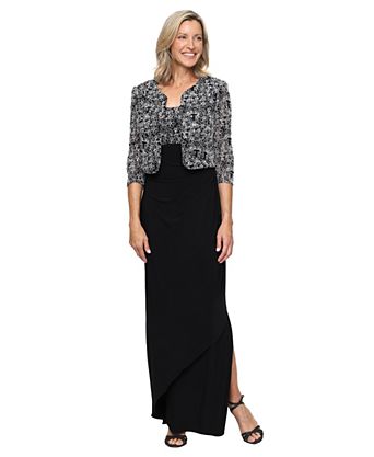 macys black tie dresses Women's Long Formal & A charming one shoulder twist detail with flat straps give a cheeky Women's Two Piece Formal &